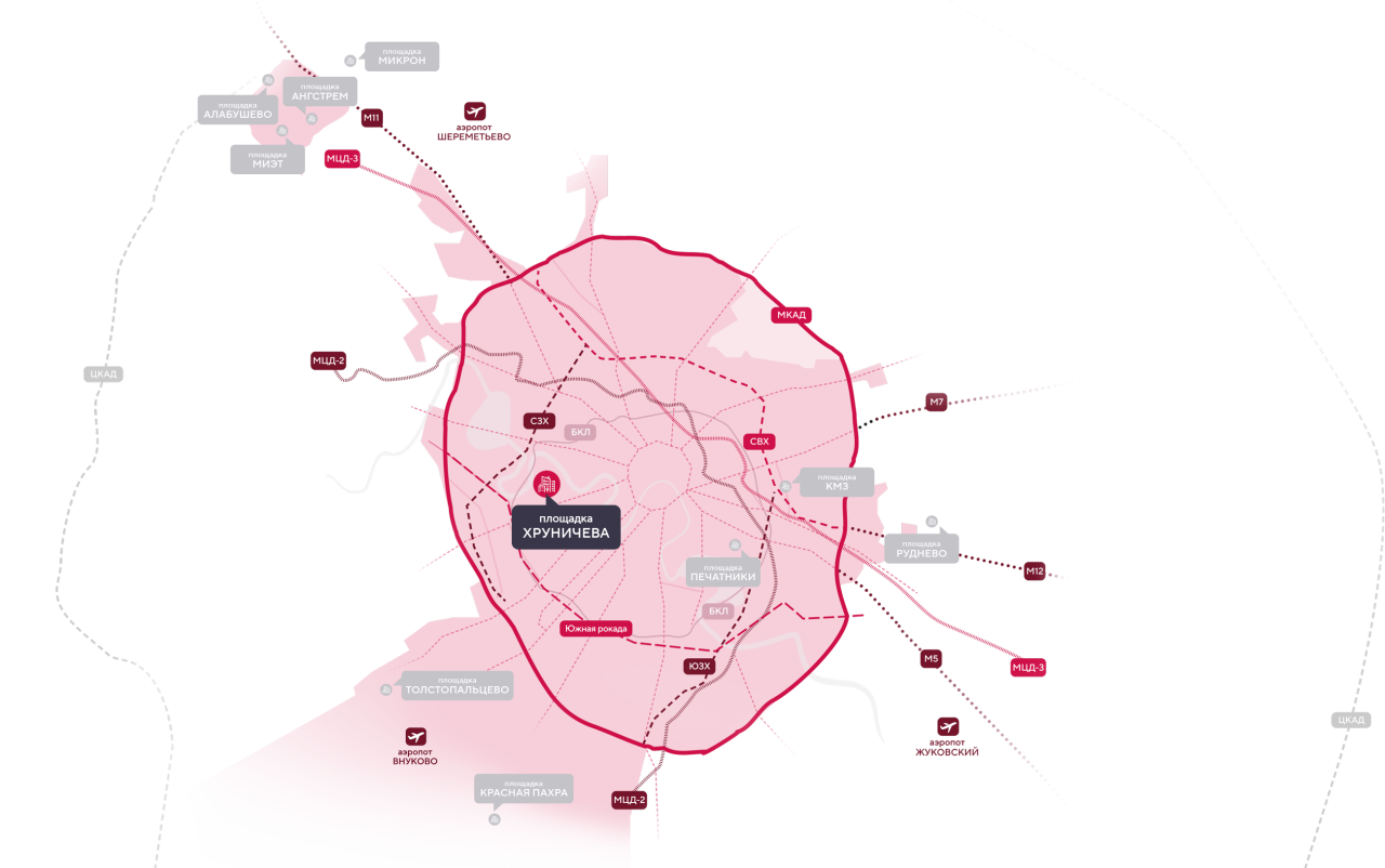 Карта транспортной доступности