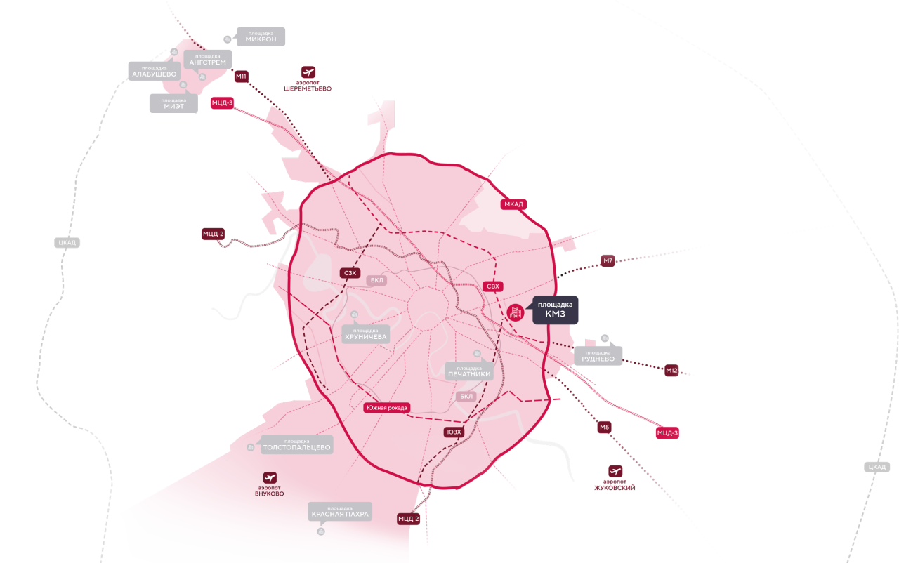 Карта транспортной доступности