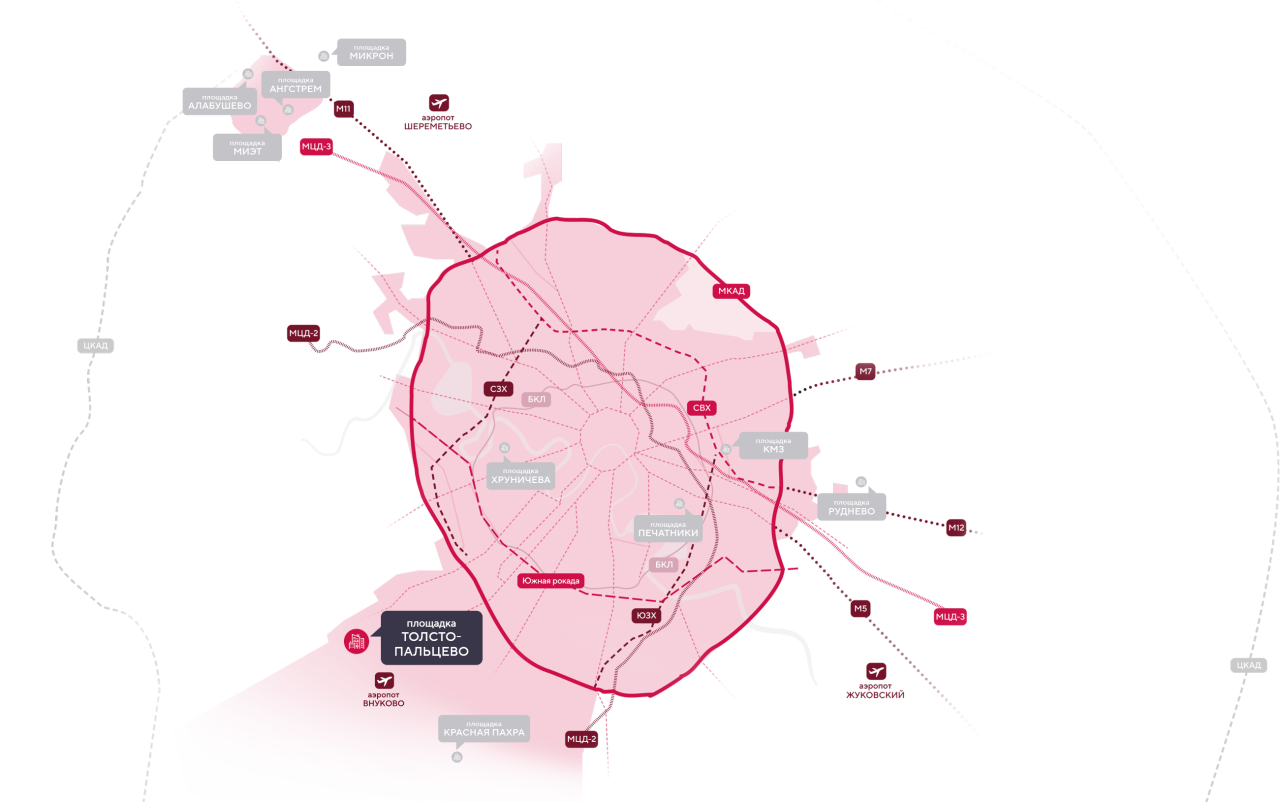 Карта транспортной доступности