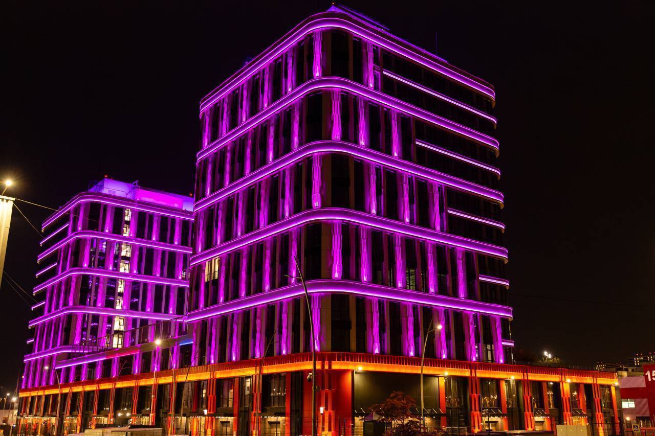 Архитектурная подсветка появилась на производственных корпусах индустриального парка «Руднево»